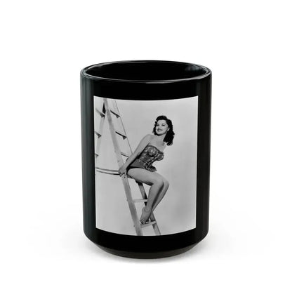Debra Paget #377 2 (Vintage Female Icon) Black Coffee Mug 15oz - Go Mug Yourself