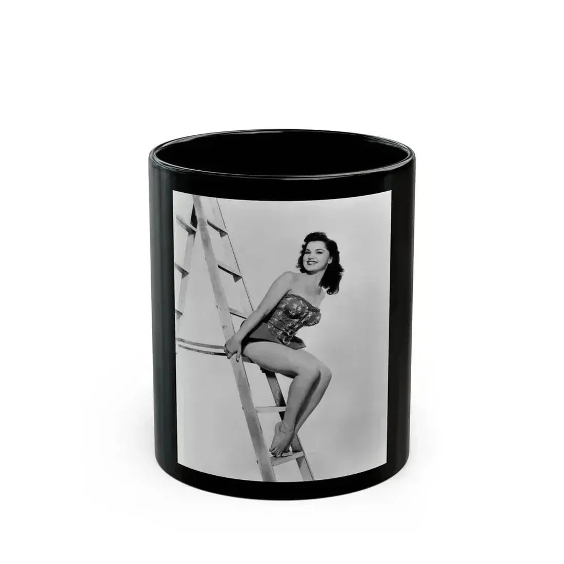 Debra Paget #377 3 (Vintage Female Icon) Black Coffee Mug 11oz - Go Mug Yourself