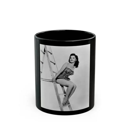 Debra Paget #377 3 (Vintage Female Icon) Black Coffee Mug 11oz - Go Mug Yourself