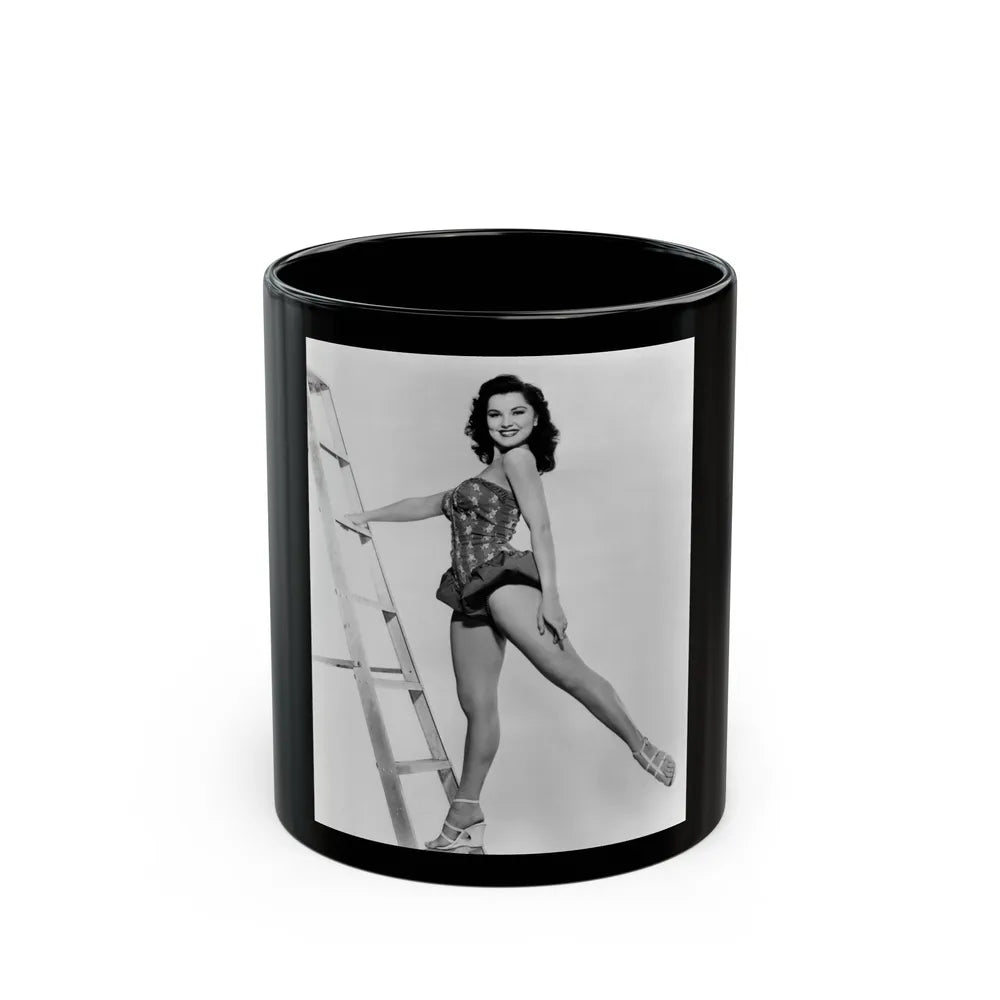 Debra Paget #377 (Vintage Female Icon) Black Coffee Mug-11oz-Go Mug Yourself