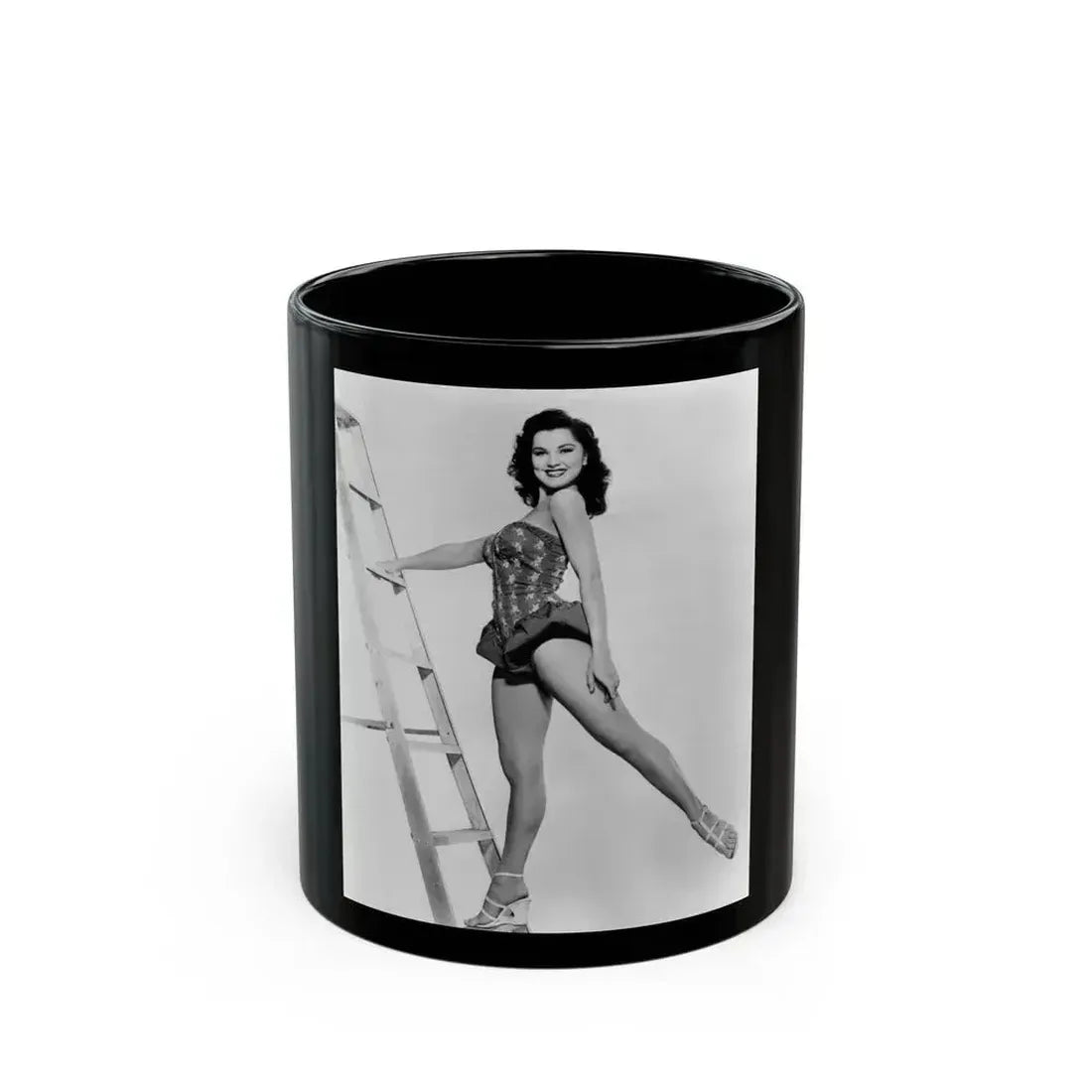 Debra Paget #377 (Vintage Female Icon) Black Coffee Mug 11oz - Go Mug Yourself