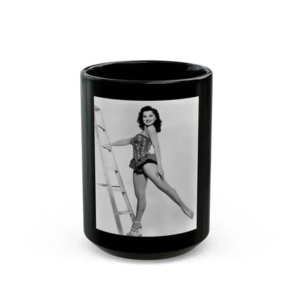 Debra Paget #378 2 (Vintage Female Icon) Black Coffee Mug 15oz - Go Mug Yourself