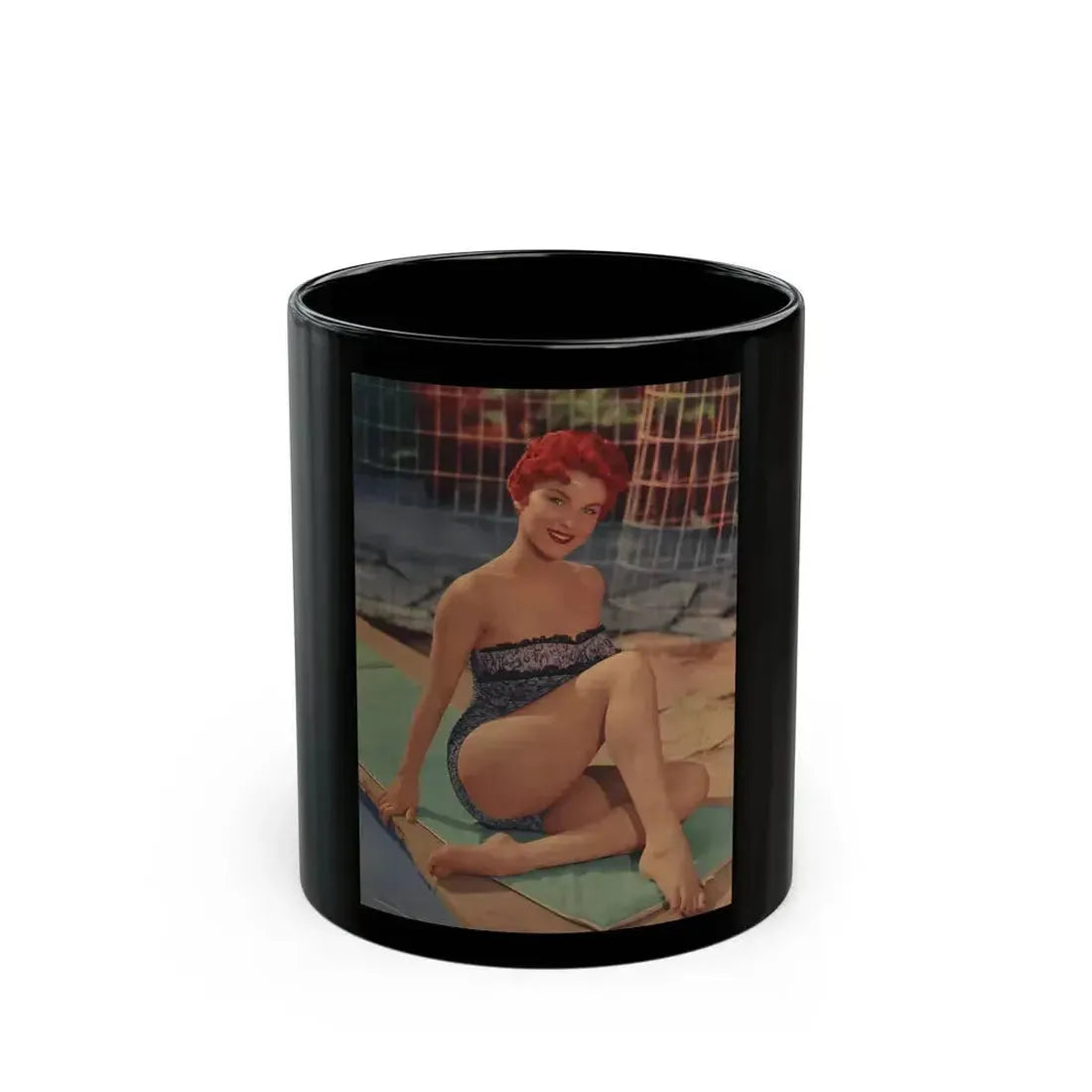 Debra Paget #40 (Vintage Female Icon) Black Coffee Mug 11oz - Go Mug Yourself