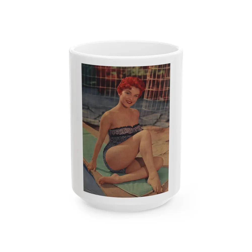 Debra Paget #40 (Vintage Female Icon) White Coffee Mug-15oz-Go Mug Yourself