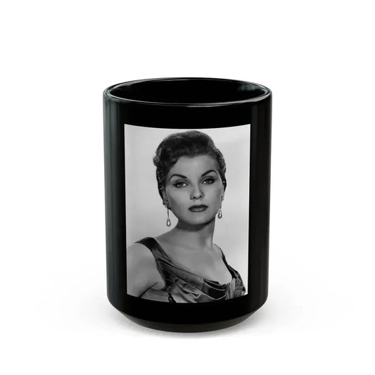 Debra Paget #400 (Vintage Female Icon) Black Coffee Mug 15oz - Go Mug Yourself