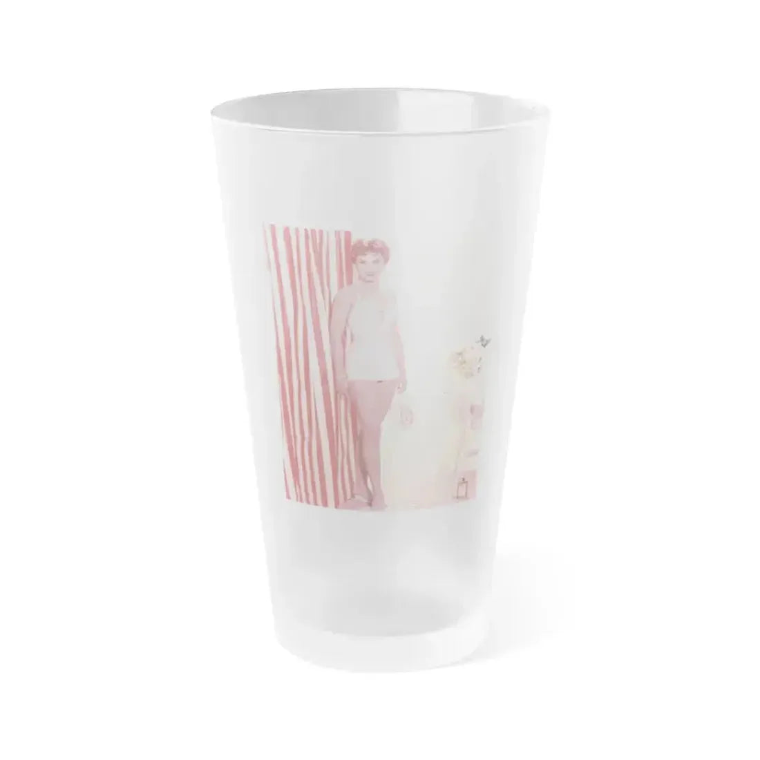 Debra Paget #41 (Vintage Female Icon) Frosted Pint Glass 16oz 16oz Frosted - Go Mug Yourself