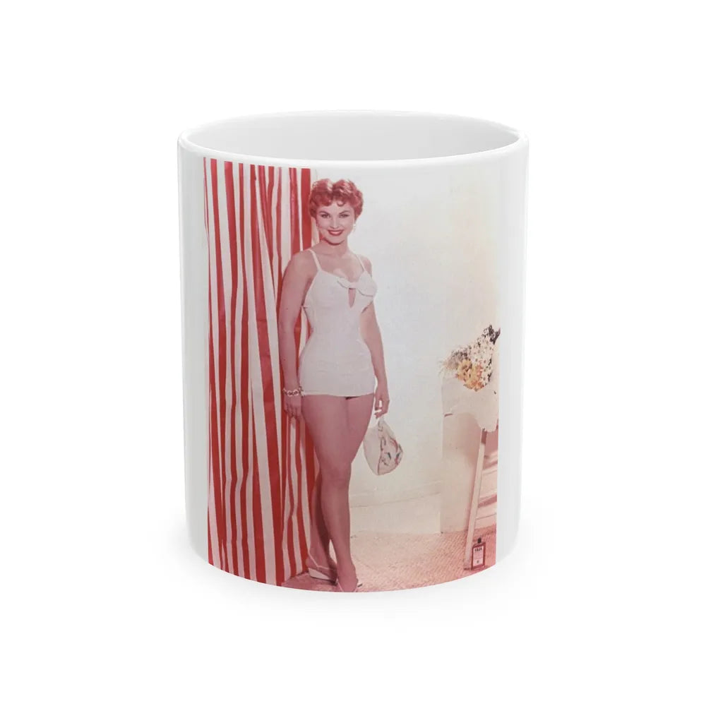 Debra Paget #41 (Vintage Female Icon) White Coffee Mug-11oz-Go Mug Yourself