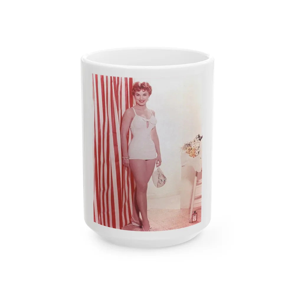 Debra Paget #41 (Vintage Female Icon) White Coffee Mug-15oz-Go Mug Yourself