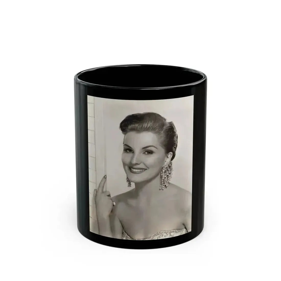 Debra Paget #415 (Vintage Female Icon) Black Coffee Mug 11oz - Go Mug Yourself