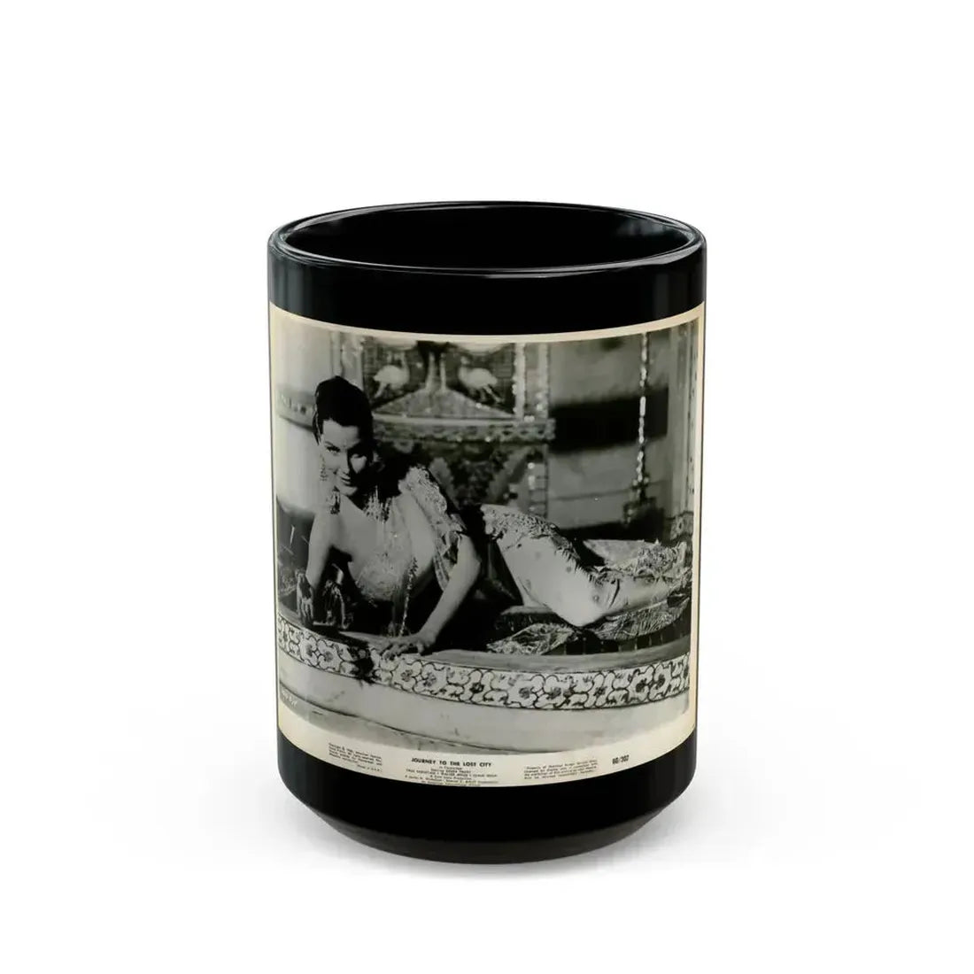Debra Paget #420 (Vintage Female Icon) Black Coffee Mug 15oz - Go Mug Yourself