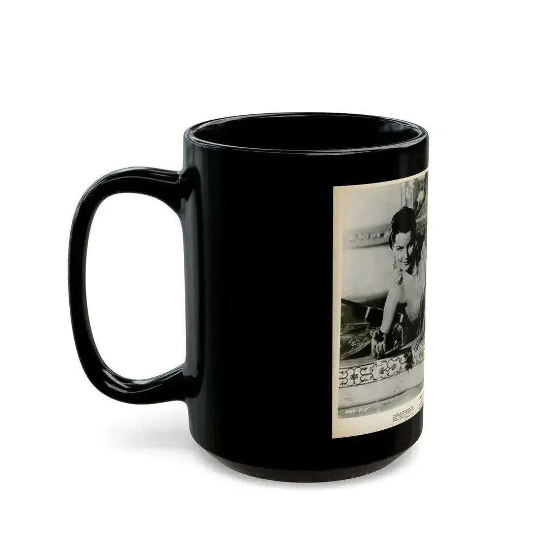 Debra Paget #420 (Vintage Female Icon) Black Coffee Mug - Go Mug Yourself