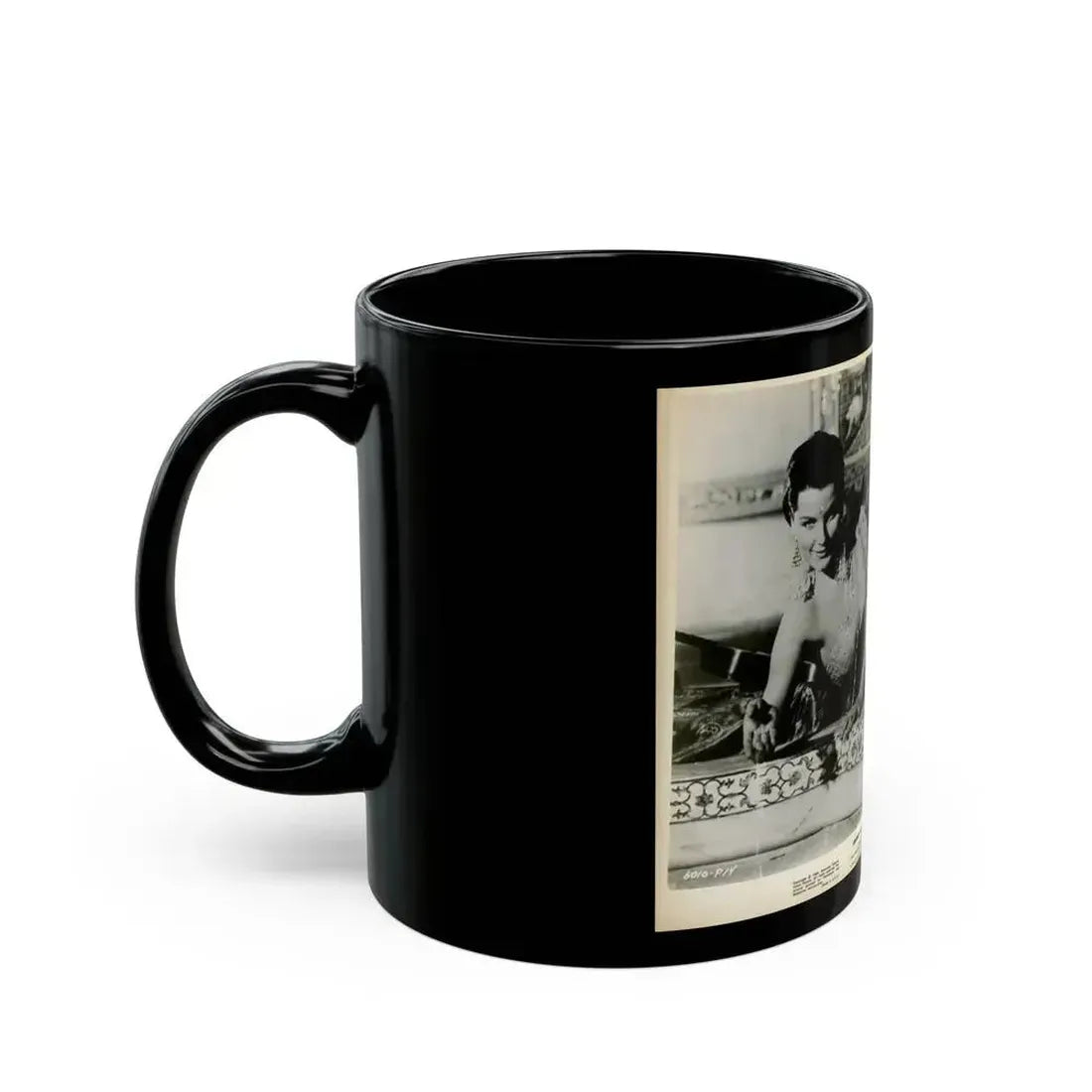 Debra Paget #420 (Vintage Female Icon) Black Coffee Mug - Go Mug Yourself
