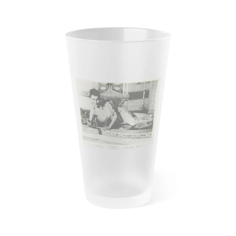 Debra Paget #420 (Vintage Female Icon) Frosted Pint Glass 16oz-16oz-Frosted-Go Mug Yourself