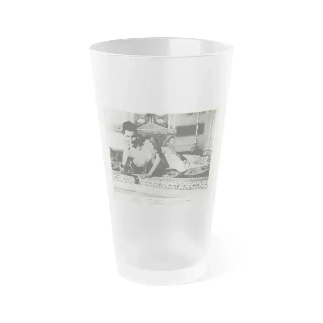 Debra Paget #420 (Vintage Female Icon) Frosted Pint Glass 16oz 16oz Frosted - Go Mug Yourself