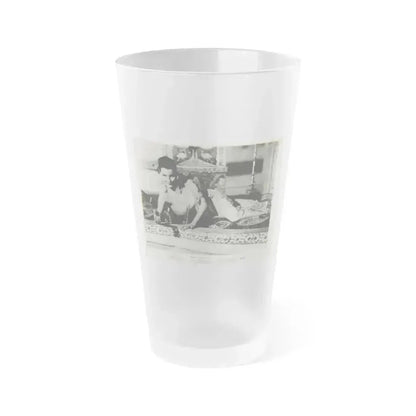Debra Paget #420 (Vintage Female Icon) Frosted Pint Glass 16oz 16oz Frosted - Go Mug Yourself