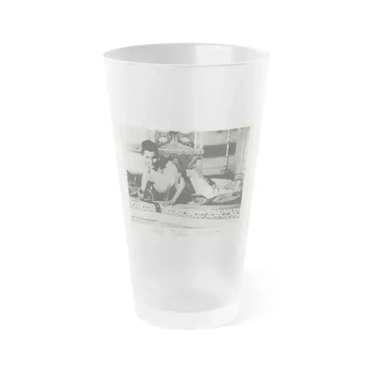 Debra Paget #420 (Vintage Female Icon) Frosted Pint Glass 16oz 16oz Frosted - Go Mug Yourself