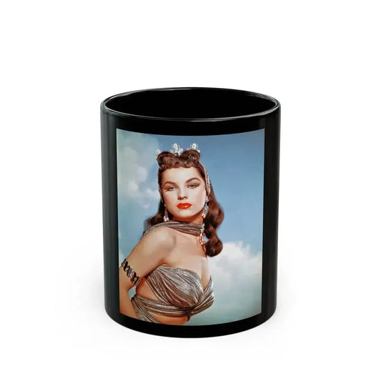 Debra Paget #421 - 8x10 Color Glamour Promo Photo Re-Print for ''Princess Of The Nile'' '54 (Vintage Female Icon) Black Coffee Mug 11oz - Go Mug Yourself