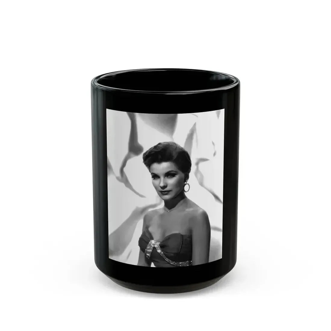 Debra Paget #425 1 (Vintage Female Icon) Black Coffee Mug 15oz - Go Mug Yourself
