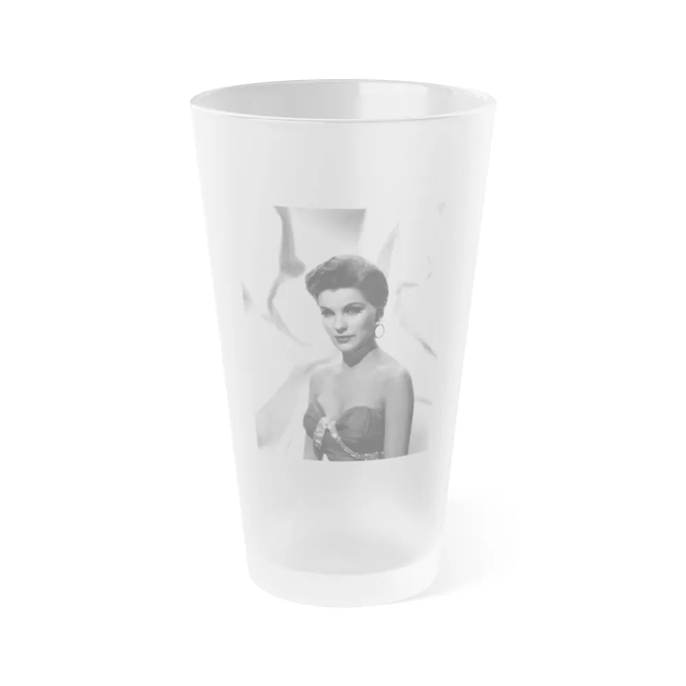 Debra Paget #425 1 (Vintage Female Icon) Frosted Pint Glass 16oz-16oz-Frosted-Go Mug Yourself