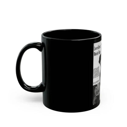 Debra Paget #445 - B&W Mag. Scan (Vintage Female Icon) Black Coffee Mug - Go Mug Yourself