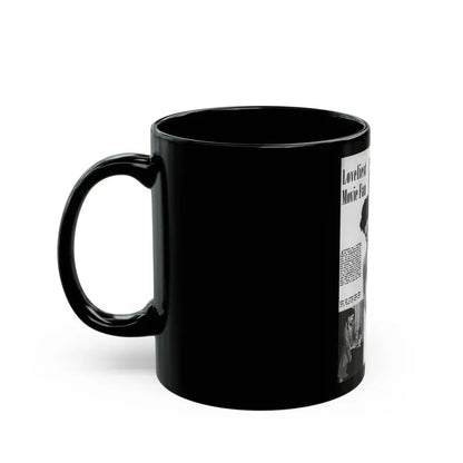 Debra Paget #445 - B&W Mag. Scan (Vintage Female Icon) Black Coffee Mug - Go Mug Yourself