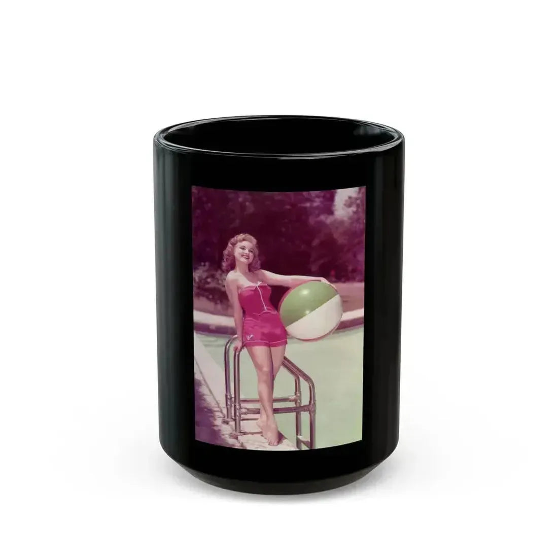Debra Paget #448 1 (Vintage Female Icon) Black Coffee Mug 15oz - Go Mug Yourself