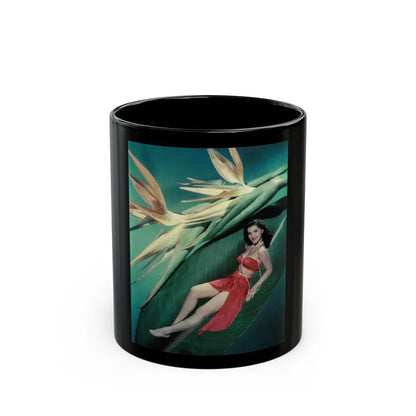 Debra Paget #456 (Vintage Female Icon) Black Coffee Mug-11oz-Go Mug Yourself