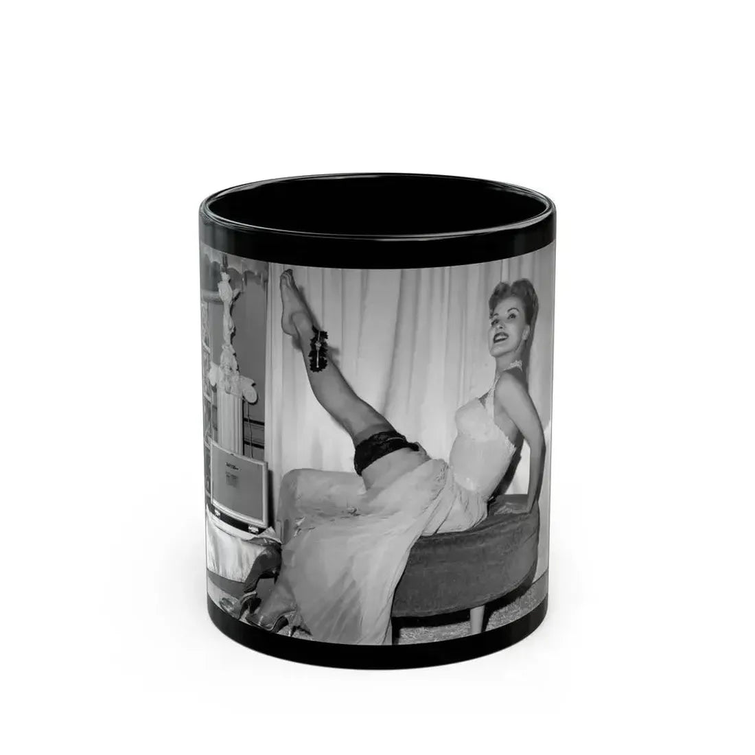 Debra Paget #457 (Vintage Female Icon) Black Coffee Mug 11oz - Go Mug Yourself