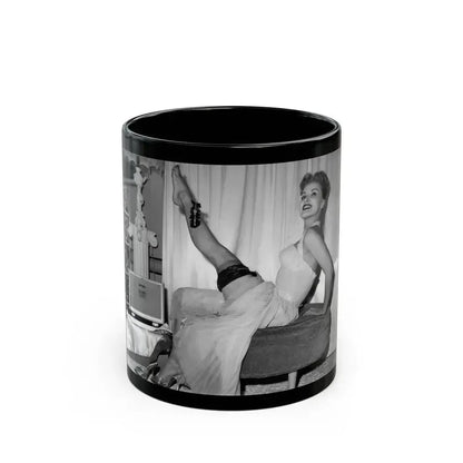 Debra Paget #457 (Vintage Female Icon) Black Coffee Mug 11oz - Go Mug Yourself
