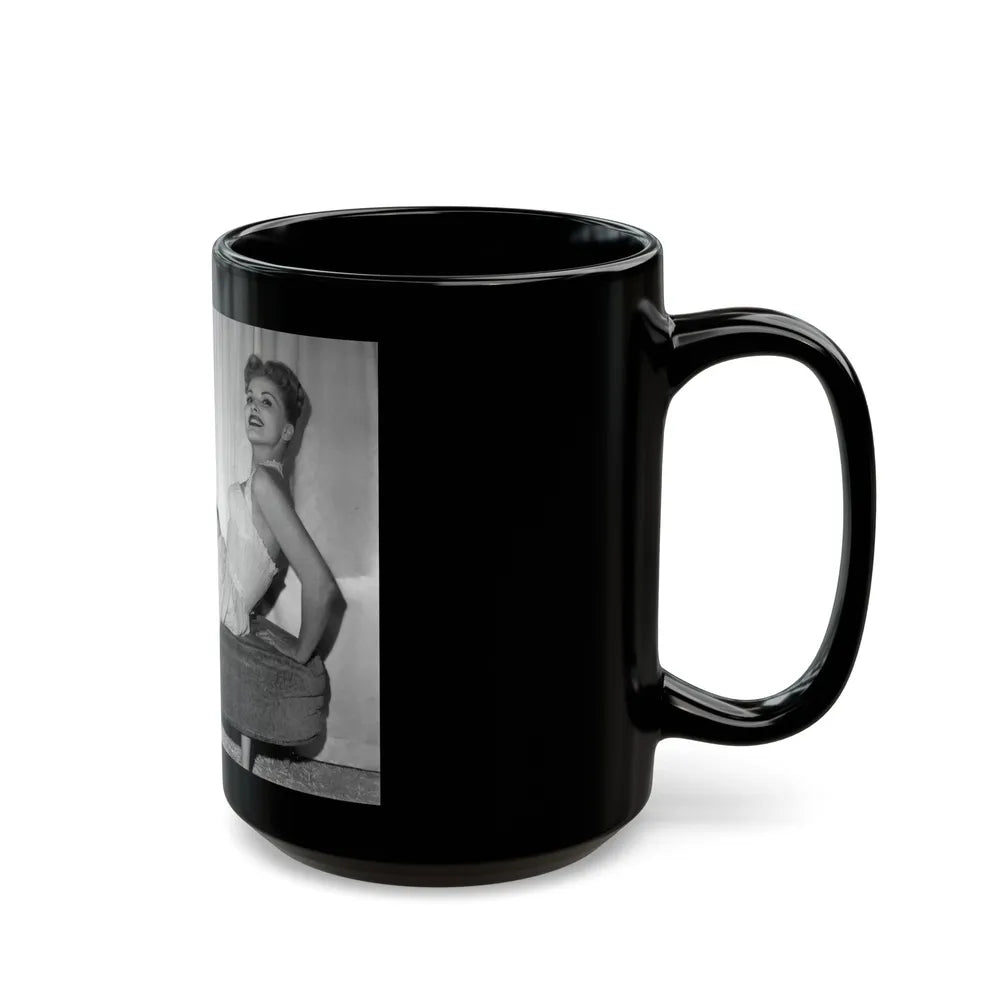 Debra Paget #457 (Vintage Female Icon) Black Coffee Mug-Go Mug Yourself