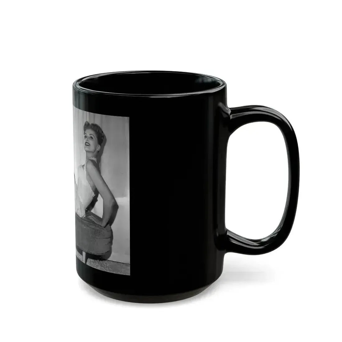 Debra Paget #457 (Vintage Female Icon) Black Coffee Mug - Go Mug Yourself