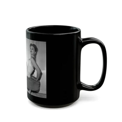 Debra Paget #457 (Vintage Female Icon) Black Coffee Mug - Go Mug Yourself