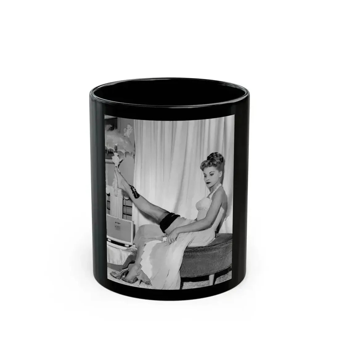 Debra Paget #458 (Vintage Female Icon) Black Coffee Mug 11oz - Go Mug Yourself