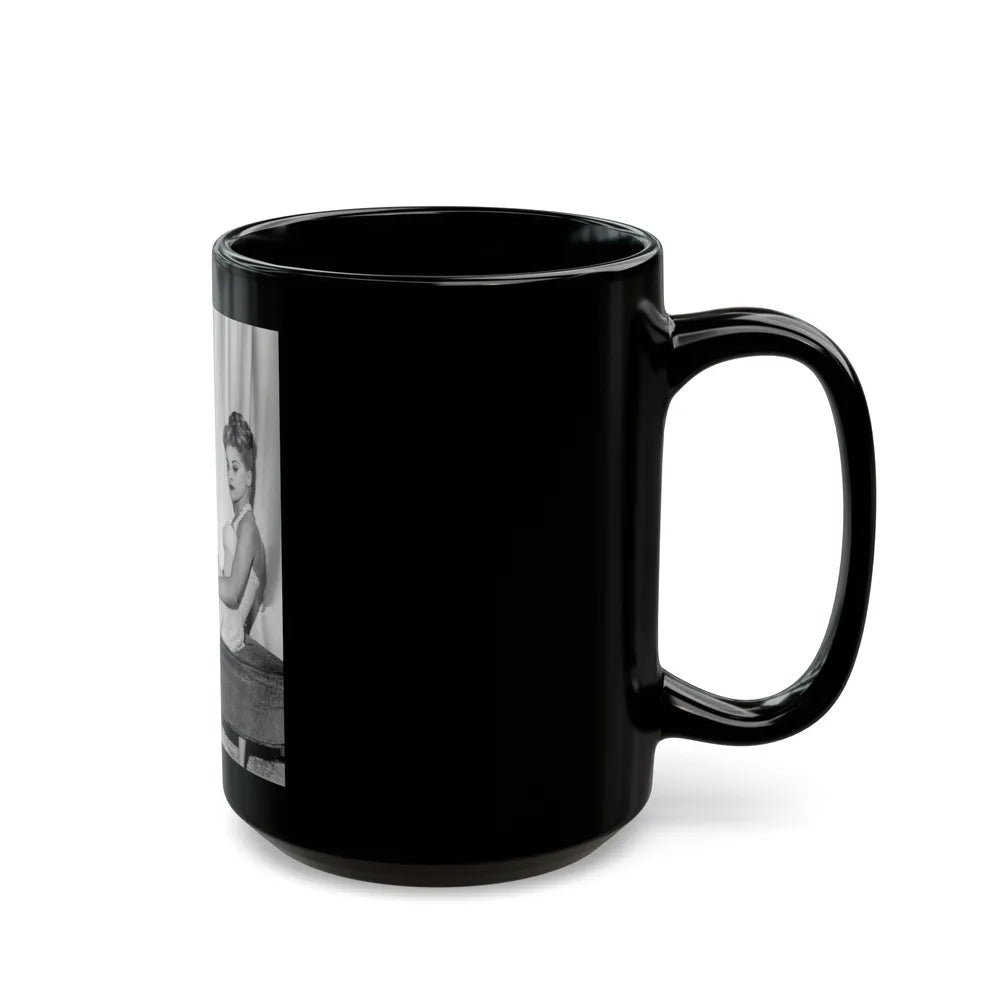 Debra Paget #458 (Vintage Female Icon) Black Coffee Mug-Go Mug Yourself