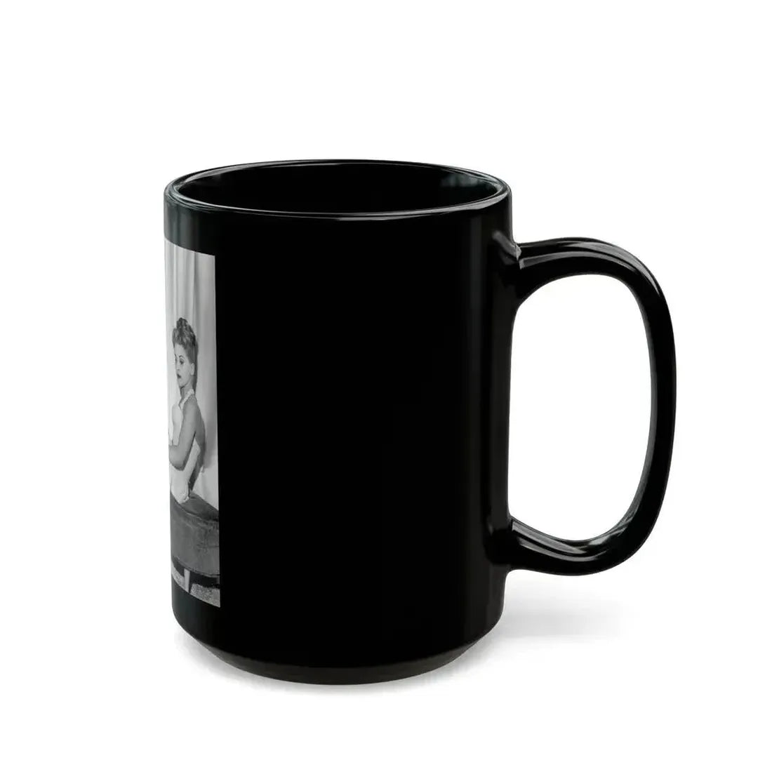 Debra Paget #458 (Vintage Female Icon) Black Coffee Mug - Go Mug Yourself