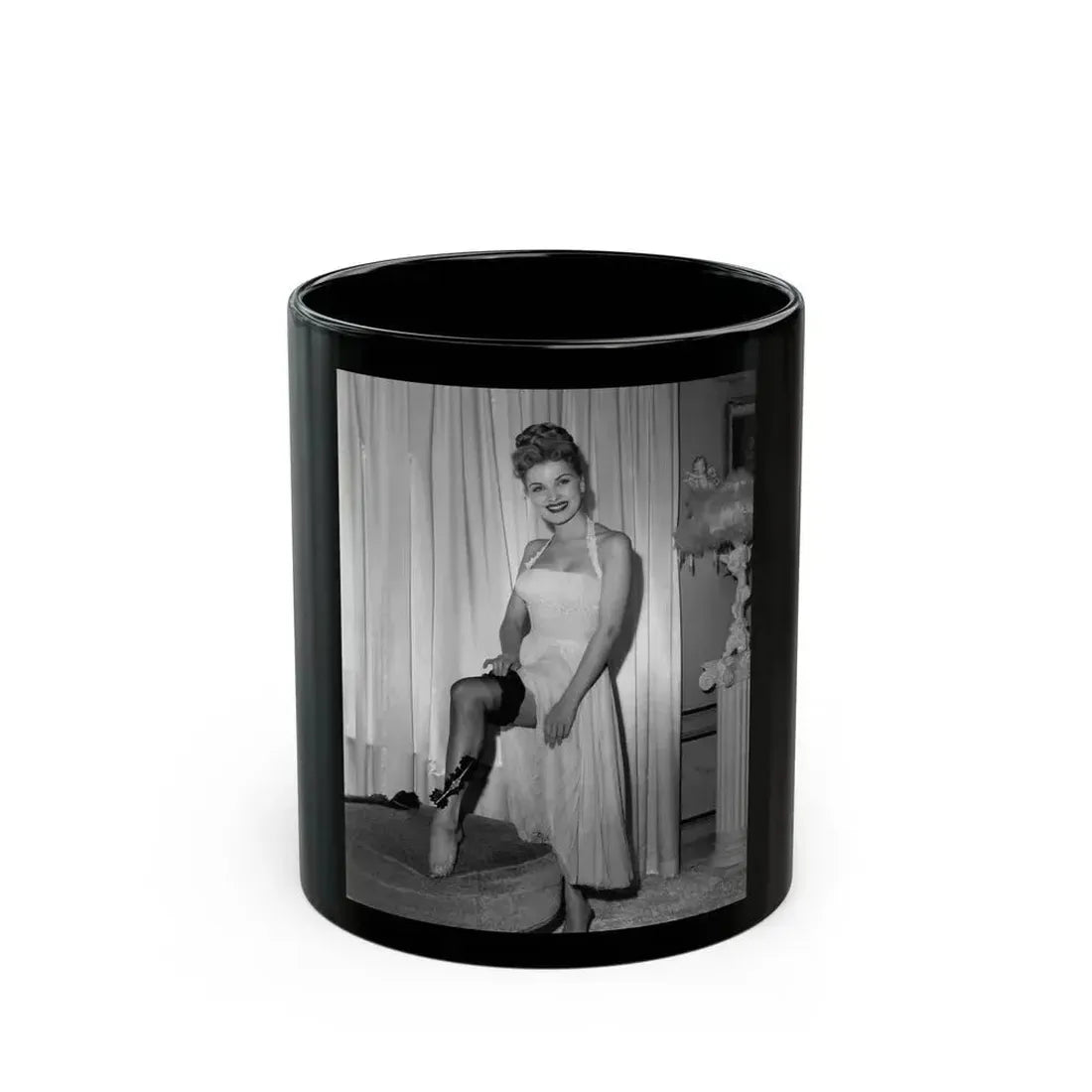 Debra Paget #460 (Vintage Female Icon) Black Coffee Mug 11oz - Go Mug Yourself