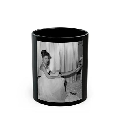 Debra Paget #461 (Vintage Female Icon) Black Coffee Mug 11oz - Go Mug Yourself
