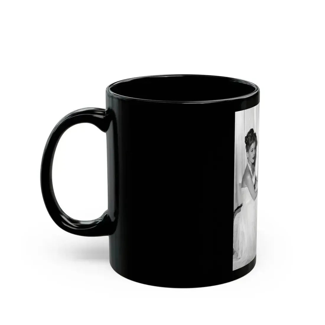 Debra Paget #461 (Vintage Female Icon) Black Coffee Mug - Go Mug Yourself
