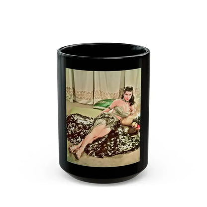 Debra Paget #462 (Vintage Female Icon) Black Coffee Mug 15oz - Go Mug Yourself