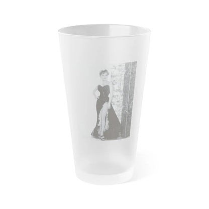 Debra Paget #465 (Vintage Female Icon) Frosted Pint Glass 16oz-16oz-Frosted-Go Mug Yourself