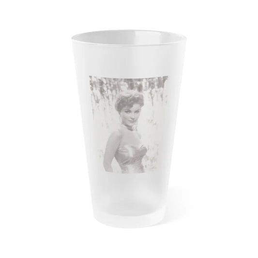 Debra Paget #472 (Vintage Female Icon) Frosted Pint Glass 16oz-16oz-Frosted-Go Mug Yourself