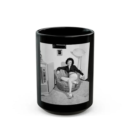 Debra Paget #474 (Vintage Female Icon) Black Coffee Mug 15oz - Go Mug Yourself