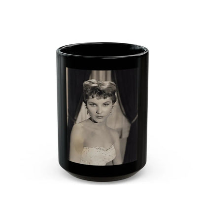 Debra Paget #475 (Vintage Female Icon) Black Coffee Mug-15oz-Go Mug Yourself