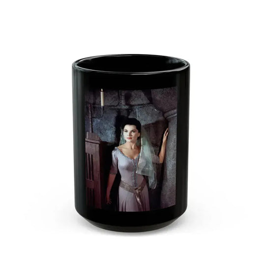 Debra Paget #479 (Vintage Female Icon) Black Coffee Mug 15oz - Go Mug Yourself