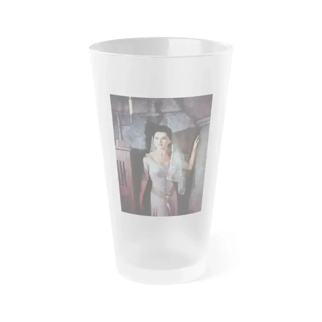 Debra Paget #479 (Vintage Female Icon) Frosted Pint Glass 16oz 16oz Frosted - Go Mug Yourself