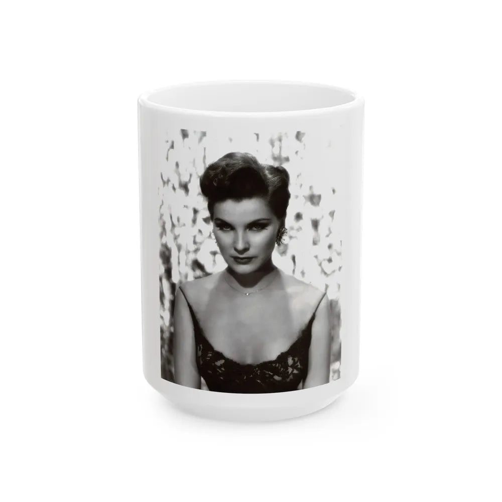 Debra Paget #48 (Vintage Female Icon) White Coffee Mug-15oz-Go Mug Yourself