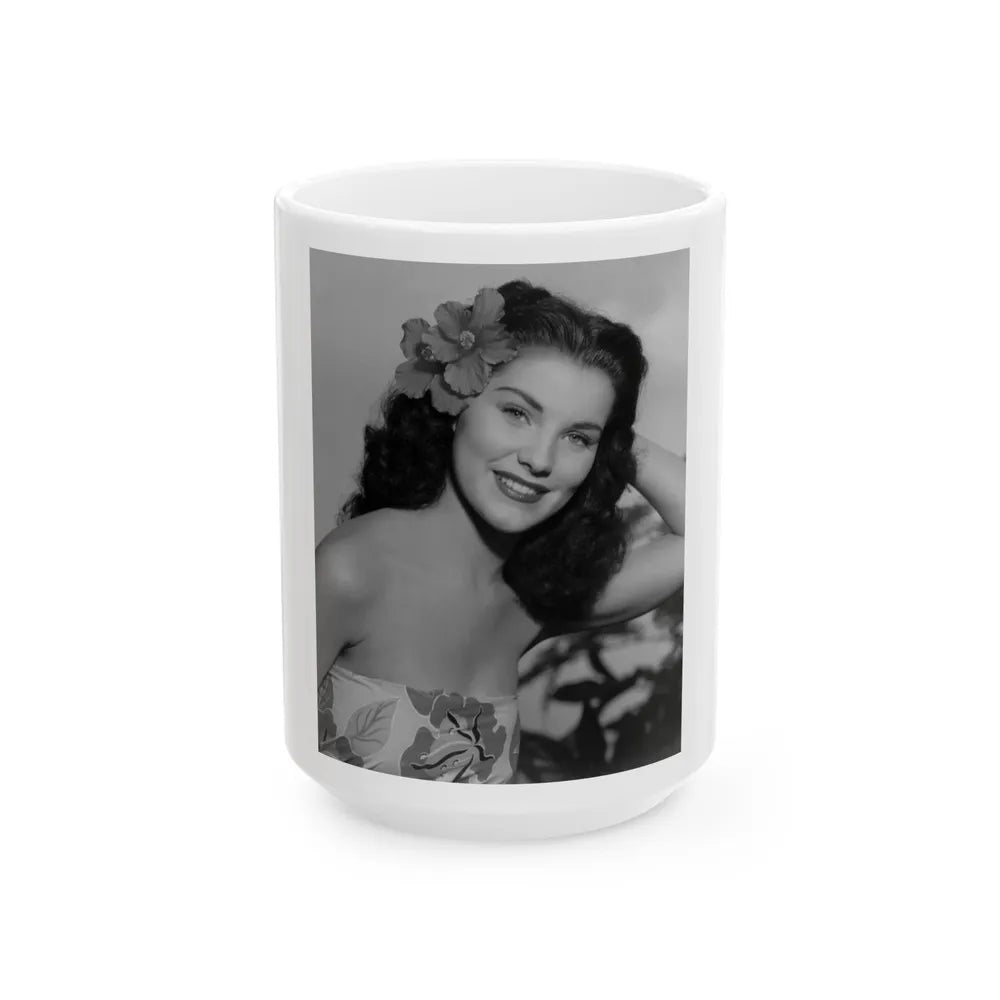 Debra Paget #49 (Vintage Female Icon) White Coffee Mug-15oz-Go Mug Yourself