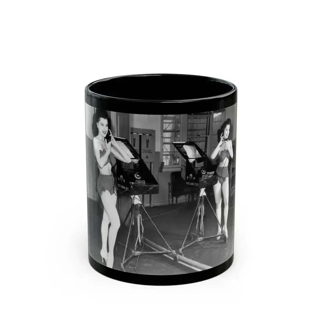 Debra Paget #493 (Vintage Female Icon) Black Coffee Mug 11oz - Go Mug Yourself