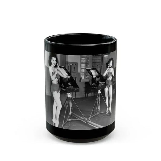 Debra Paget #493 (Vintage Female Icon) Black Coffee Mug 15oz - Go Mug Yourself