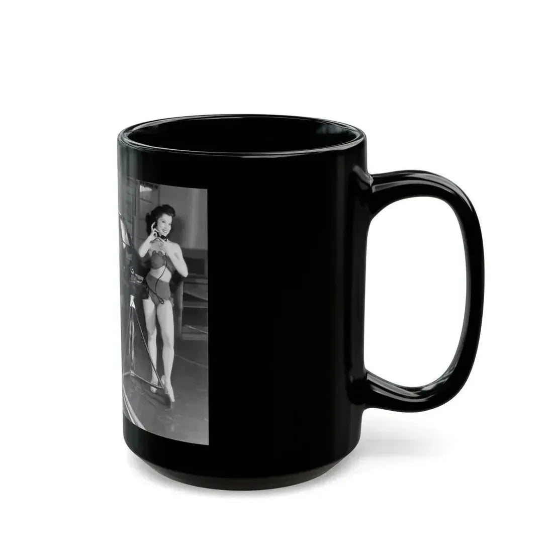Debra Paget #493 (Vintage Female Icon) Black Coffee Mug - Go Mug Yourself
